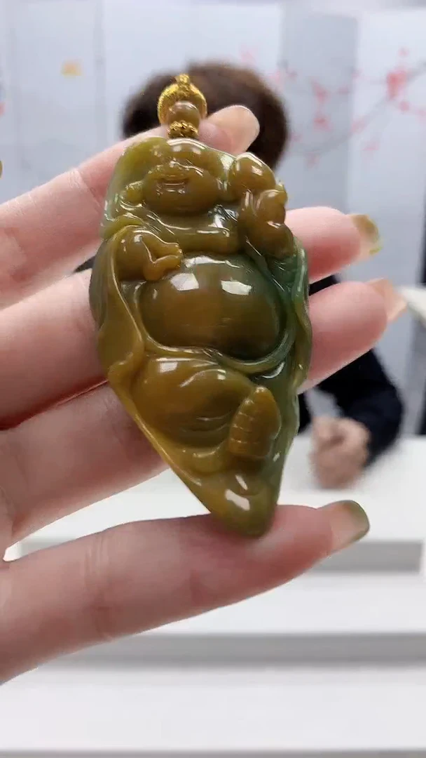 未镶嵌定制翡翠5159ry-毛货挂件171
