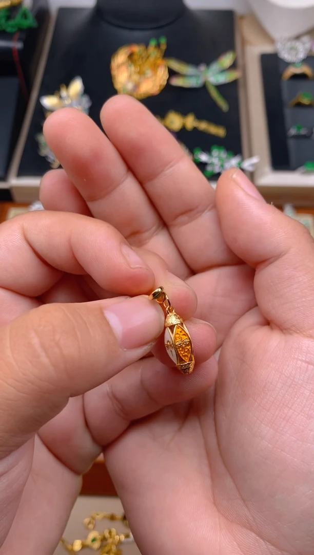 【闪购商品】翡翠吊坠(不含链)银S925镶嵌五路财神