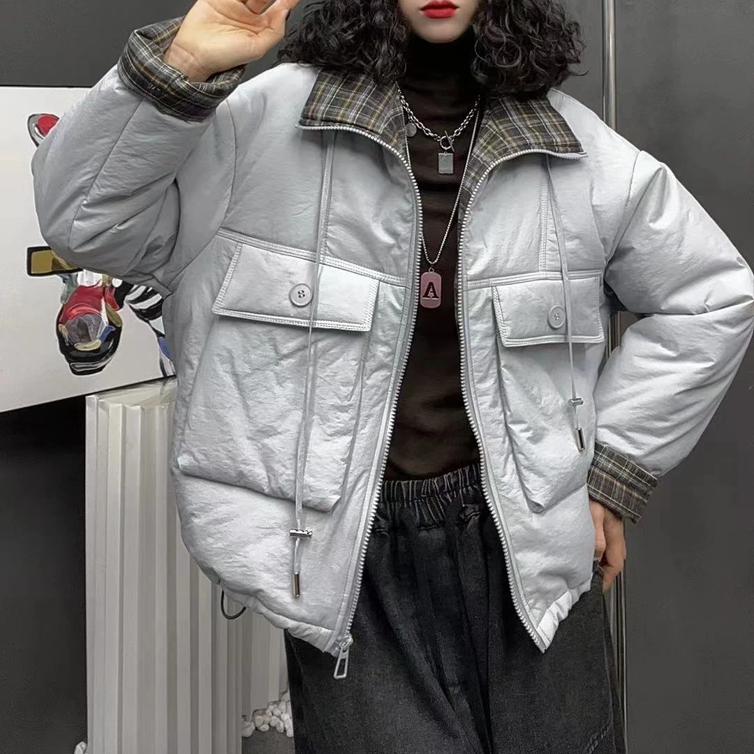 8146新款加厚冬季休闲百搭减龄气质棉服