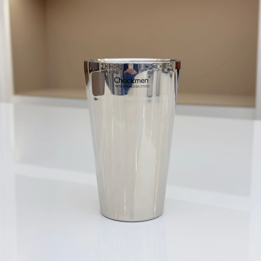 卓德铭450ML啤酒杯轻奢高级感双层防冻酒杯家用高颜值漂亮水杯