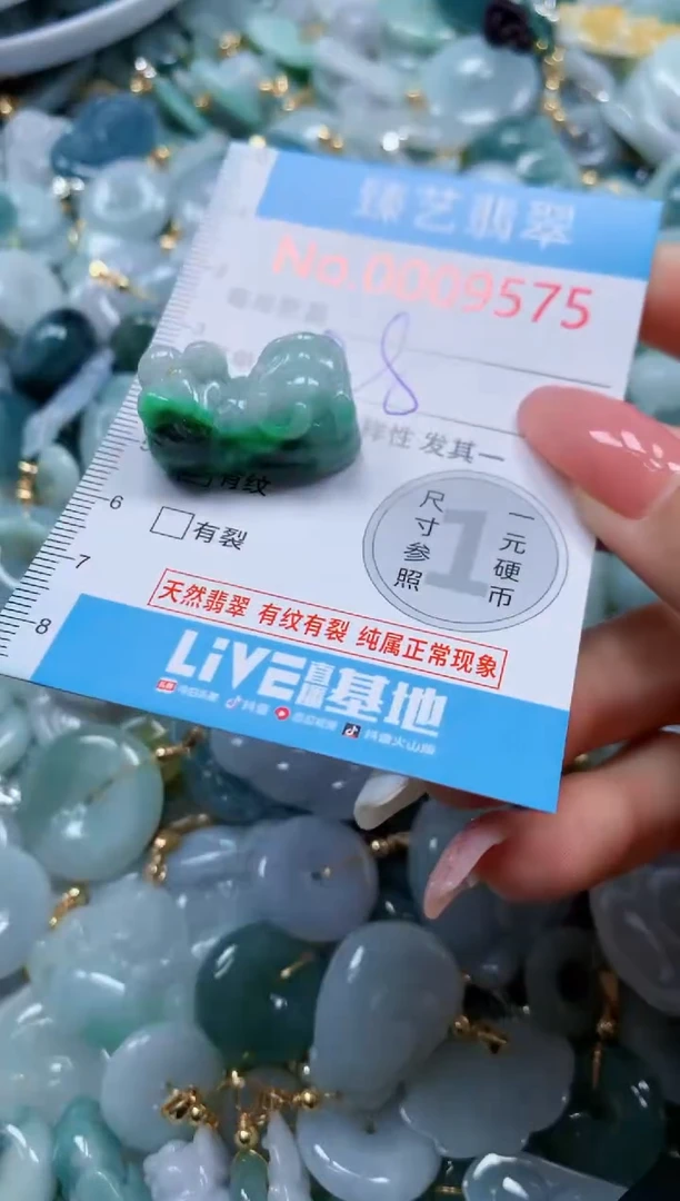 翡翠未镶嵌吊坠(不含链)9575