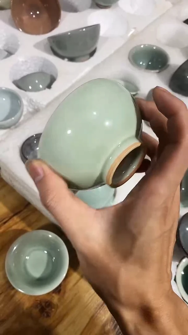 【山隐青瓷】龙窑柴烧杯子  茶盏