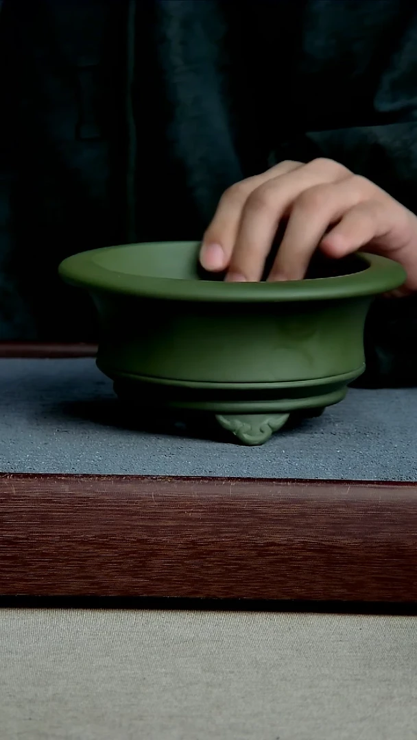 紫砂花盆13*6内径尺寸 素