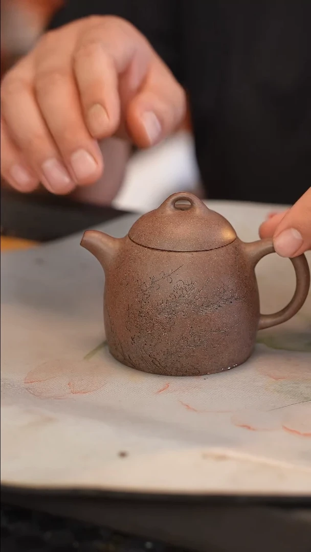 茶壶紫砂原矿手工制作200cc