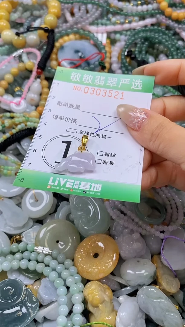 翡翠未镶嵌颈饰闪购0303521