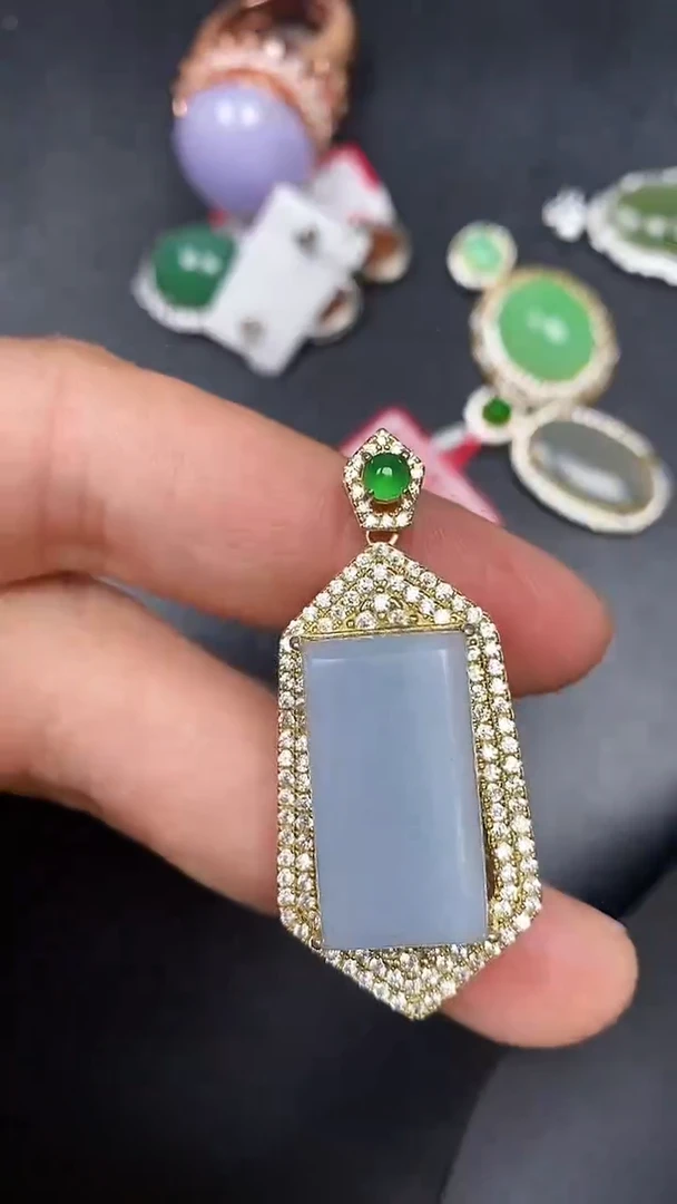 银S925镶嵌戒指翡翠1950