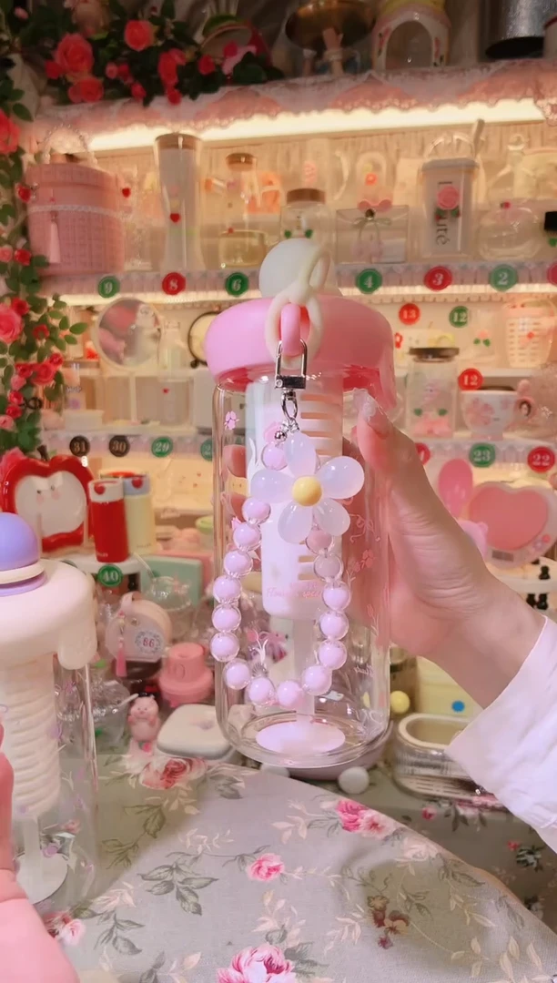 摆件品质好发货快放心拍！吸管杯粉色