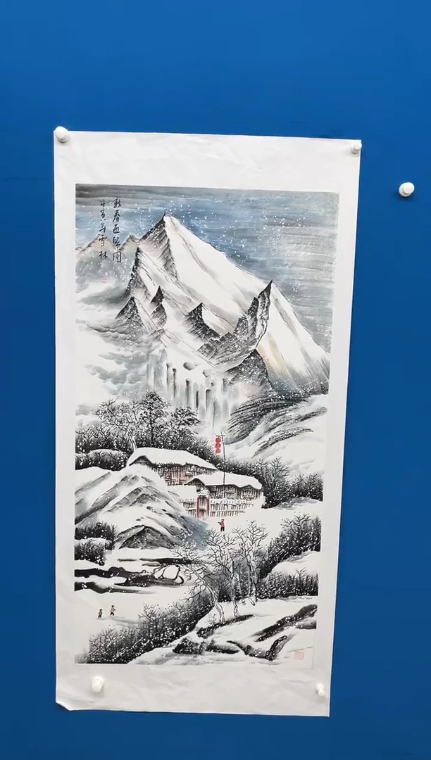 国画张-展览原作雪景/无框/W
