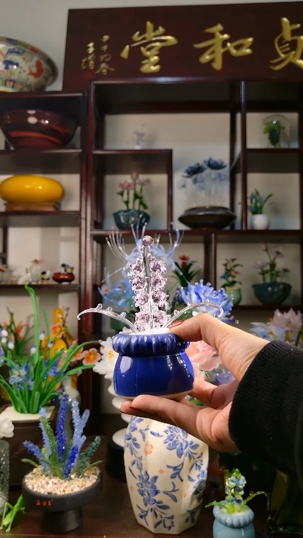 【闪购商品】琉璃颈饰粉色小玲兰