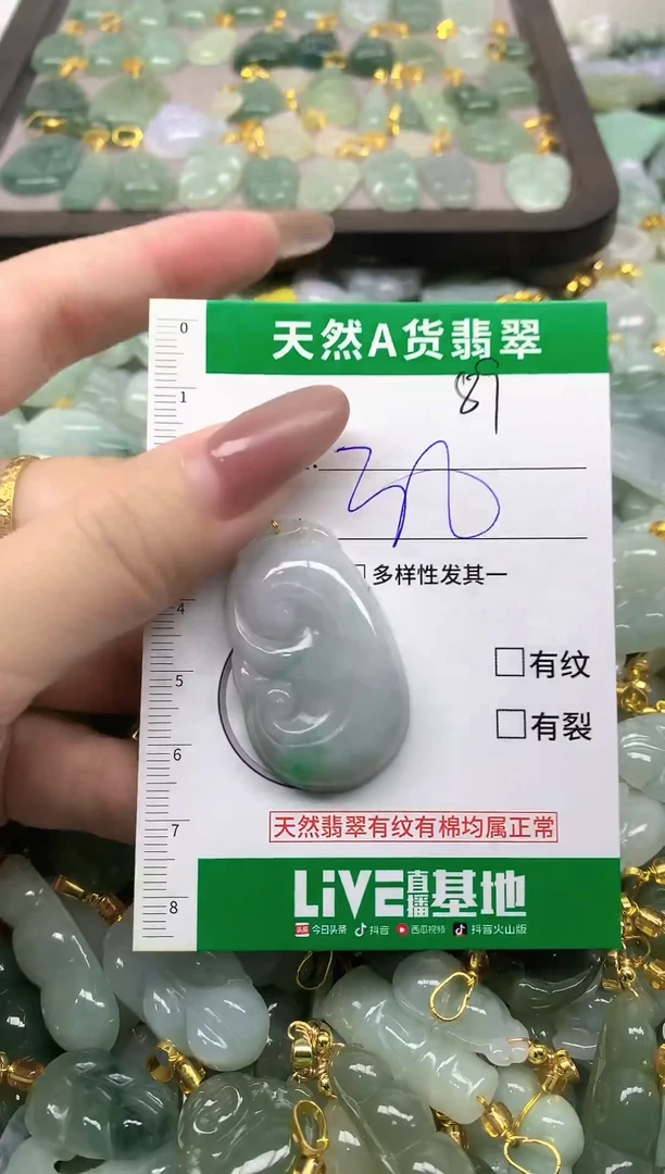 颈饰未镶嵌翡翠纯天然缅甸A货翡翠-89