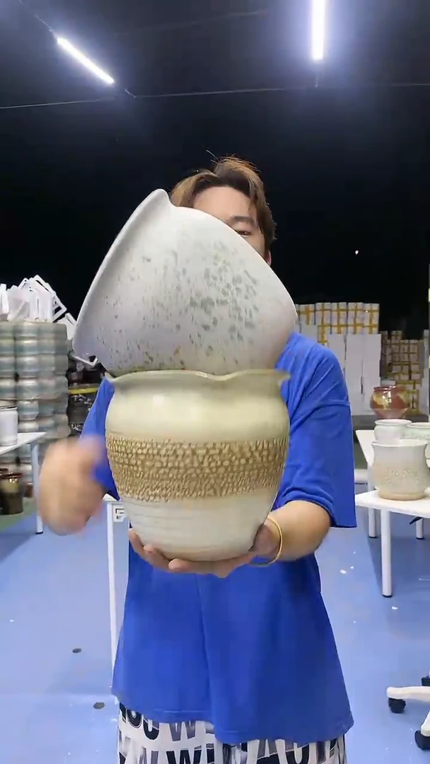 宜兴紫砂粗陶花盆21
