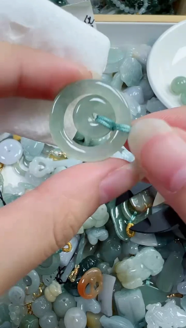 翡翠裸石93号链接，A货翡翠