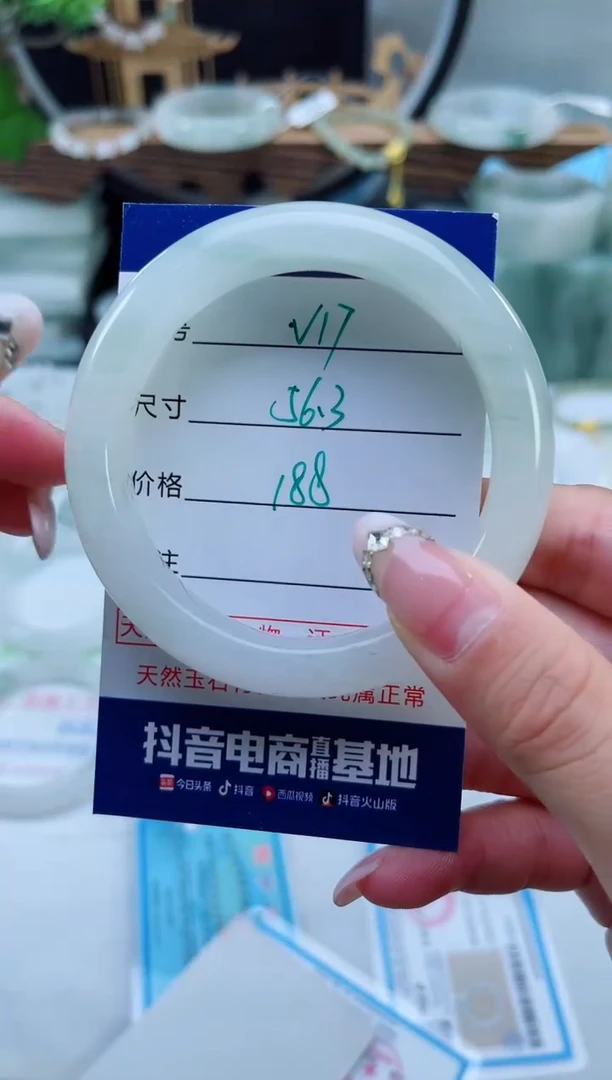 未镶嵌手镯石英质玉（天山翠）17