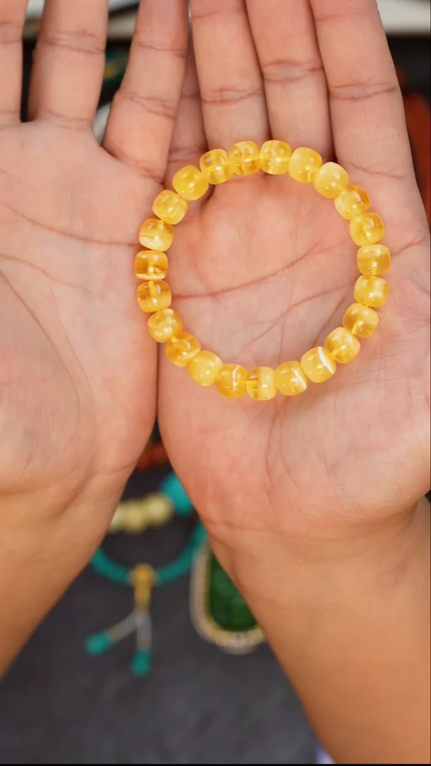 【闪购商品】蜜蜡裸石未镶嵌蜜蜡手串