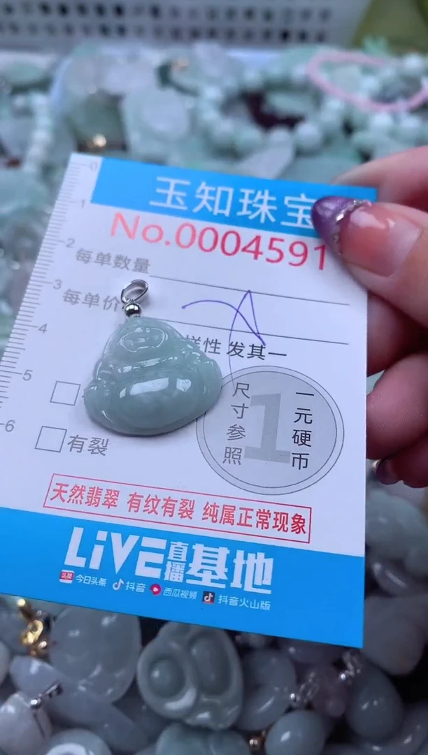 翡翠未镶嵌吊坠(不含链)4591