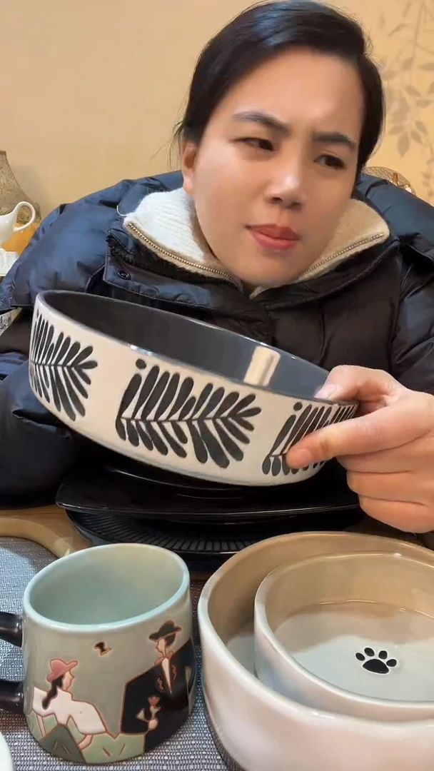 【闪购商品】瓷片8.5英寸碗  微瑕介意勿拍
