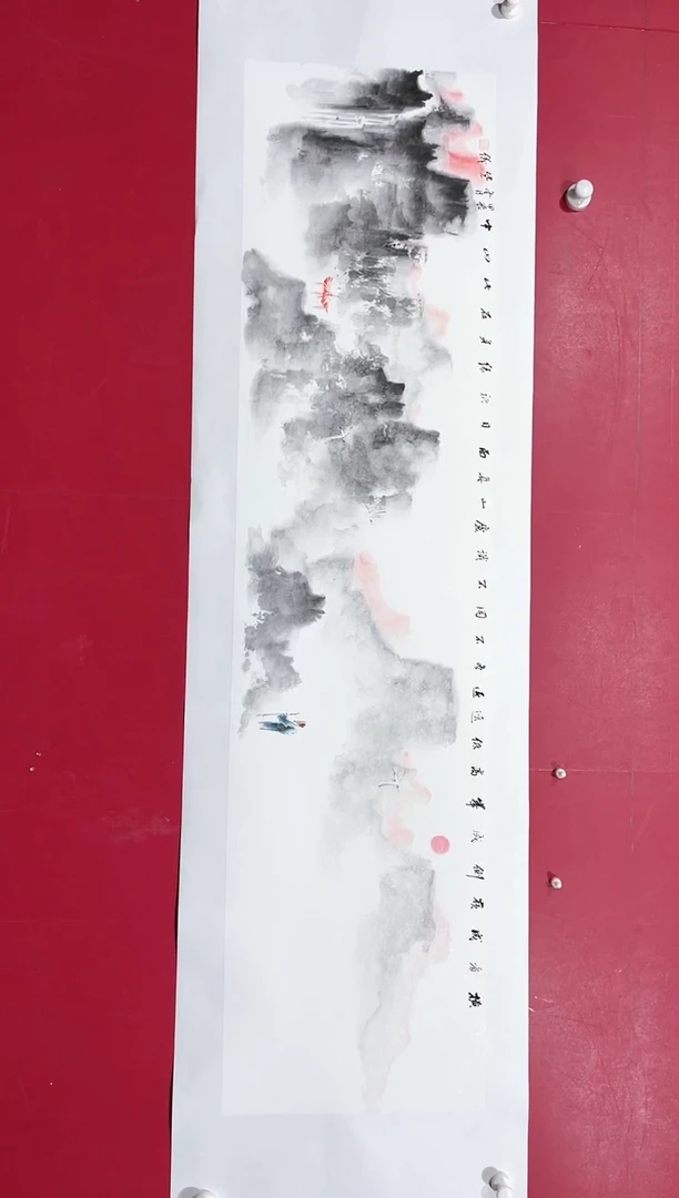 【闪购商品】绘画77林紫仪绘画作品137*34