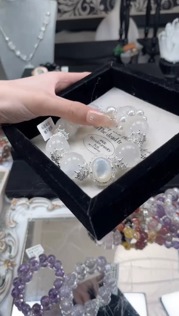 【闪购商品】烟晶手链银S925镶嵌天然水晶 多样性发货