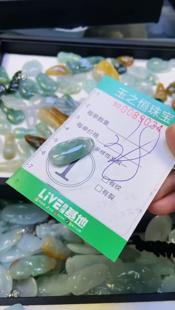 翡翠未镶嵌颈饰闪购0089034