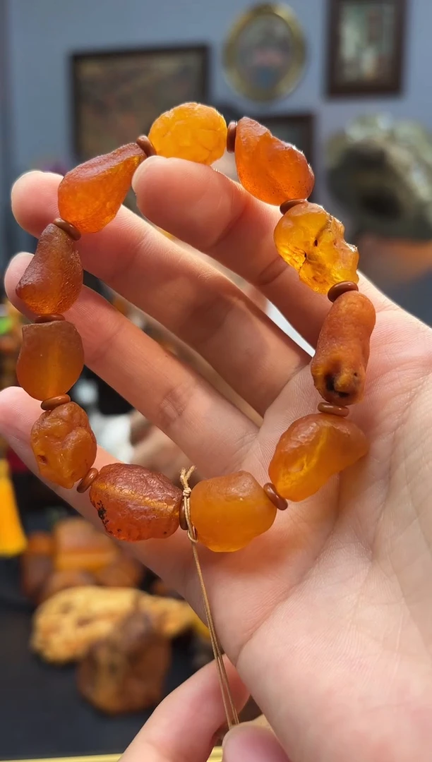 手串琥珀未镶嵌手串