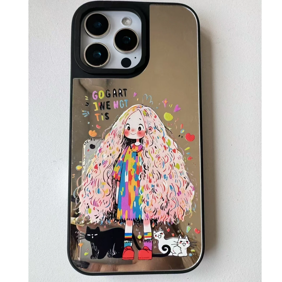 适用于苹果15/16系列个性时尚小众全包透明磨砂潮流手机壳ins可爱