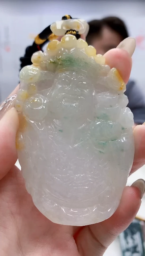 未镶嵌定制翡翠5060jw-毛货挂件62