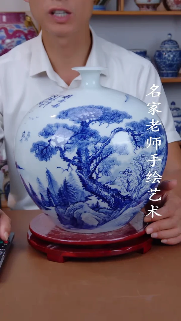 瓶景德镇手工手绘陶瓷摆件23