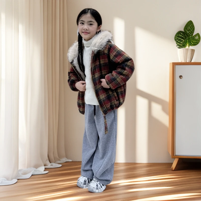 女童棉服2025新款爆款洋气炸街潮款外套冬装中大童装直播棉花棉袄