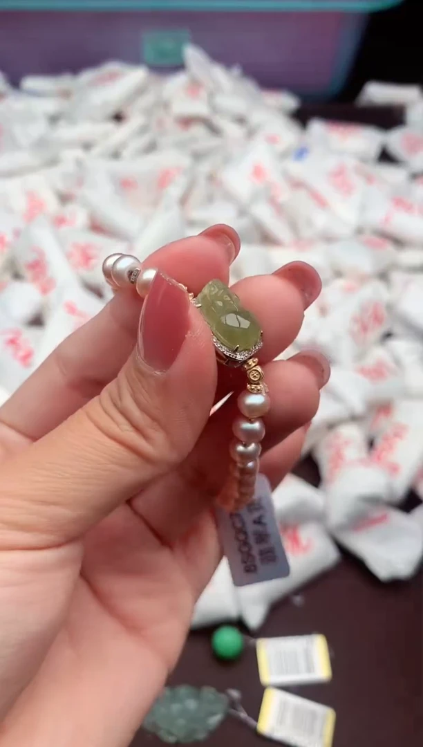 【闪购商品】翡翠手绳银S925镶嵌一