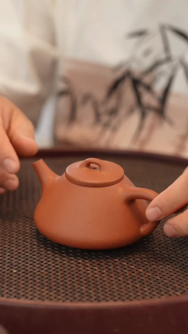 茶壶紫砂子冶石瓢 红清水 200cc