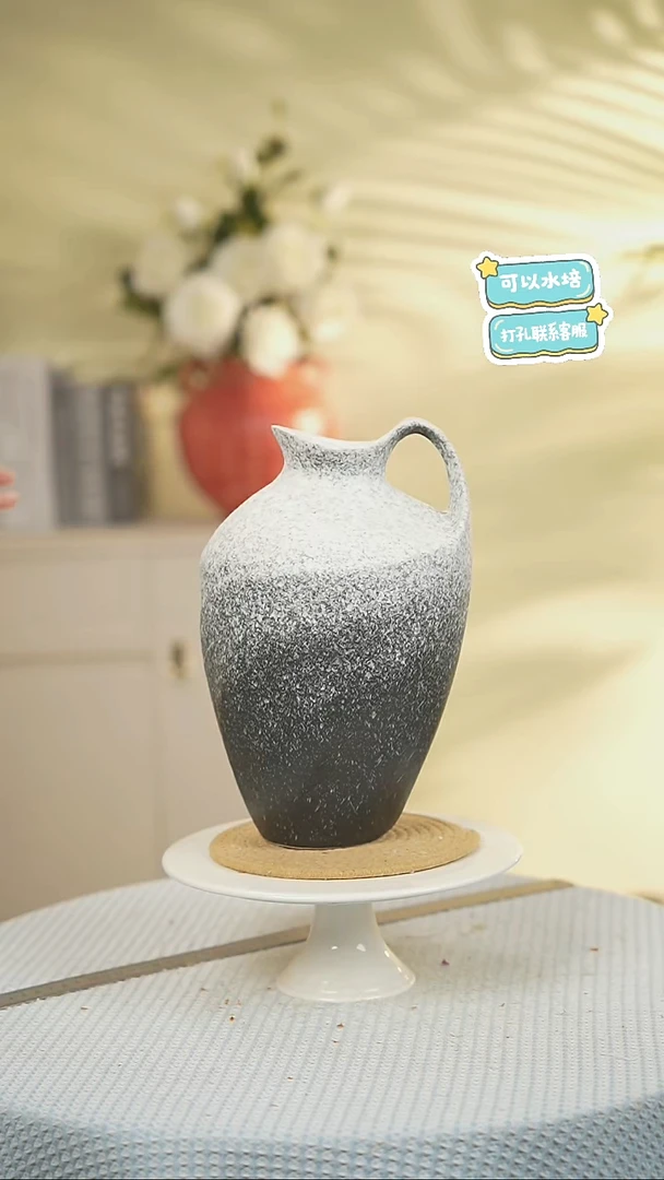 景德镇高端陶瓷花瓶家居水培插花瓶