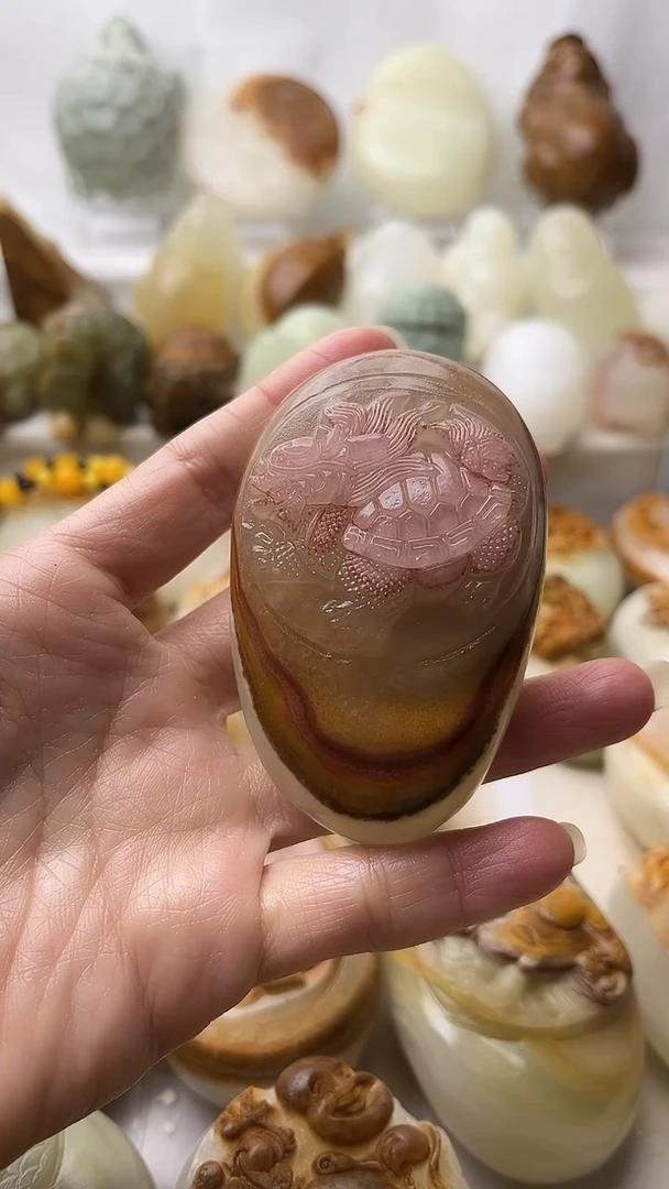 石材古青石棉纹正常不退换龙龟