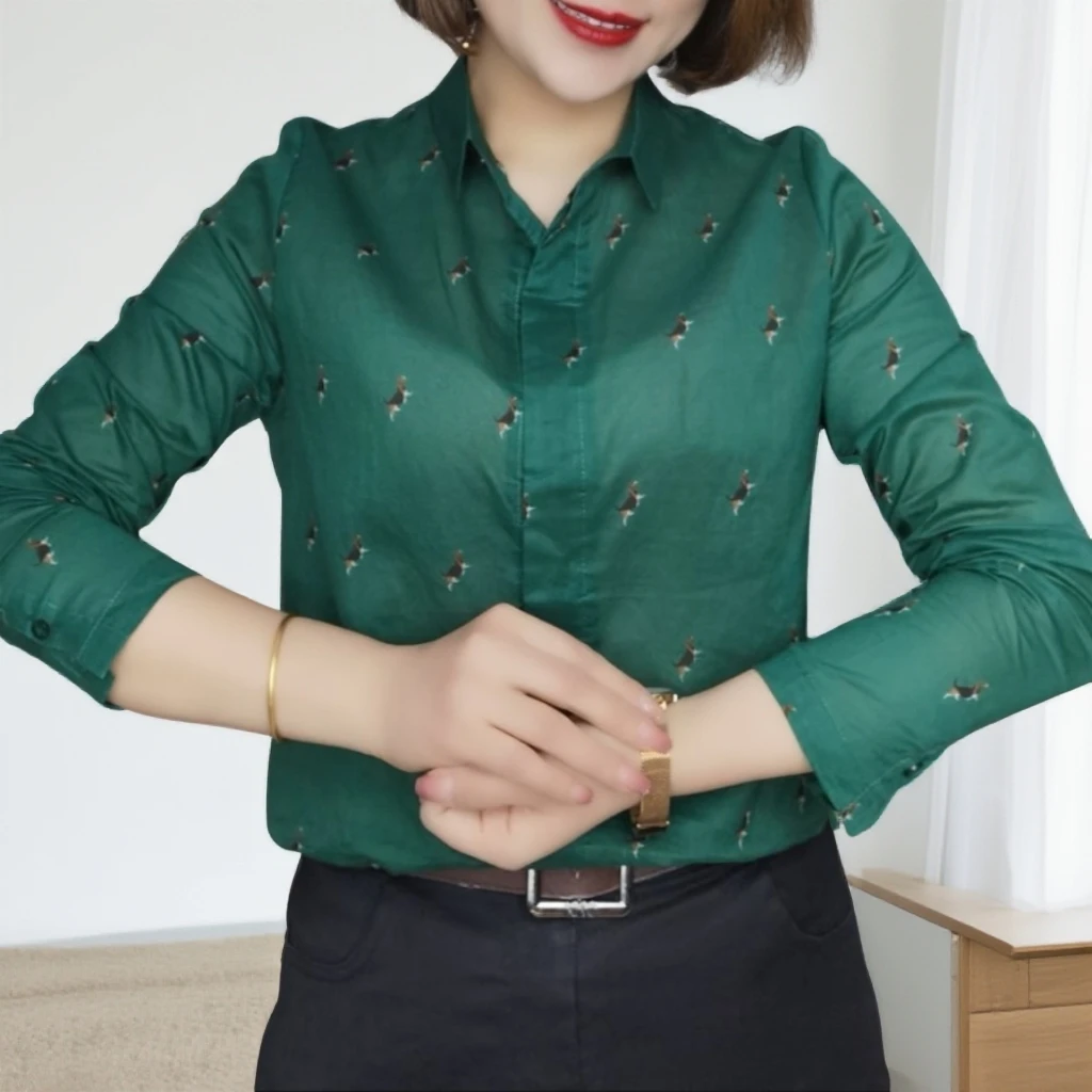 伴月伊人减龄花色衬衣X（1688）