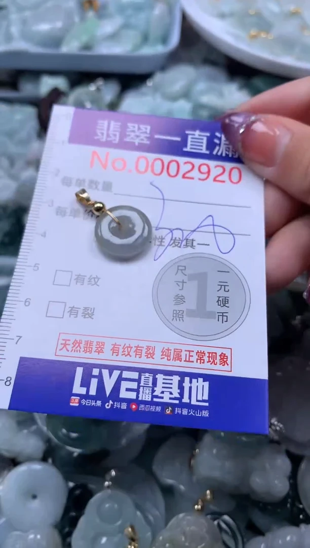 翡翠未镶嵌吊坠(不含链)2920