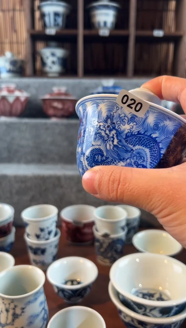 【闪购商品】天禄言瓷龙纹盖碗双龙020