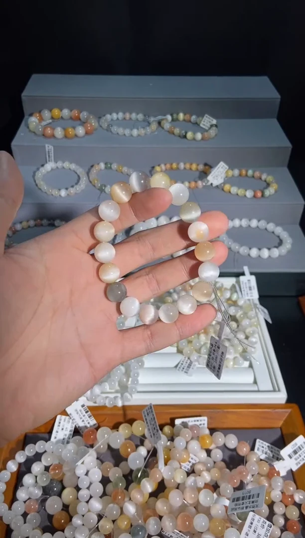 未镶嵌手串水晶12号链接 卡11咪+