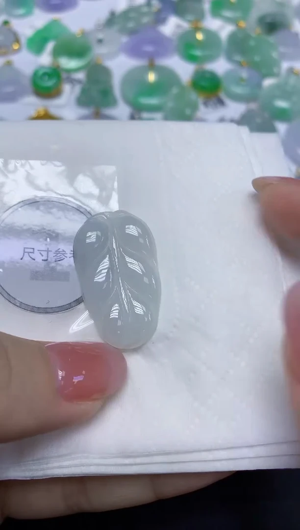 颈饰未镶嵌翡翠天然缅甸翡翠A货百元以上9元证书费自理