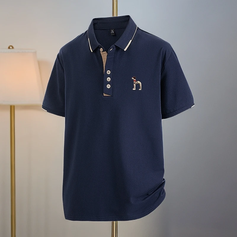 奥特莱斯丨撤柜正品2025夏季新款男士短袖polo衫翻领纯棉上衣T恤