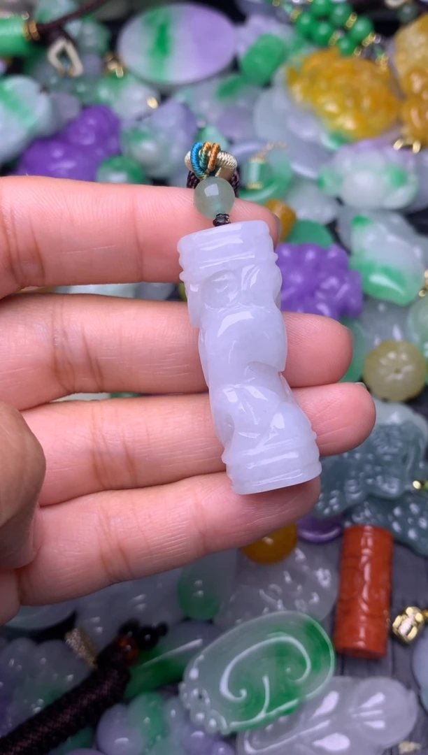 颈饰未镶嵌翡翠缅甸翡翠吊坠