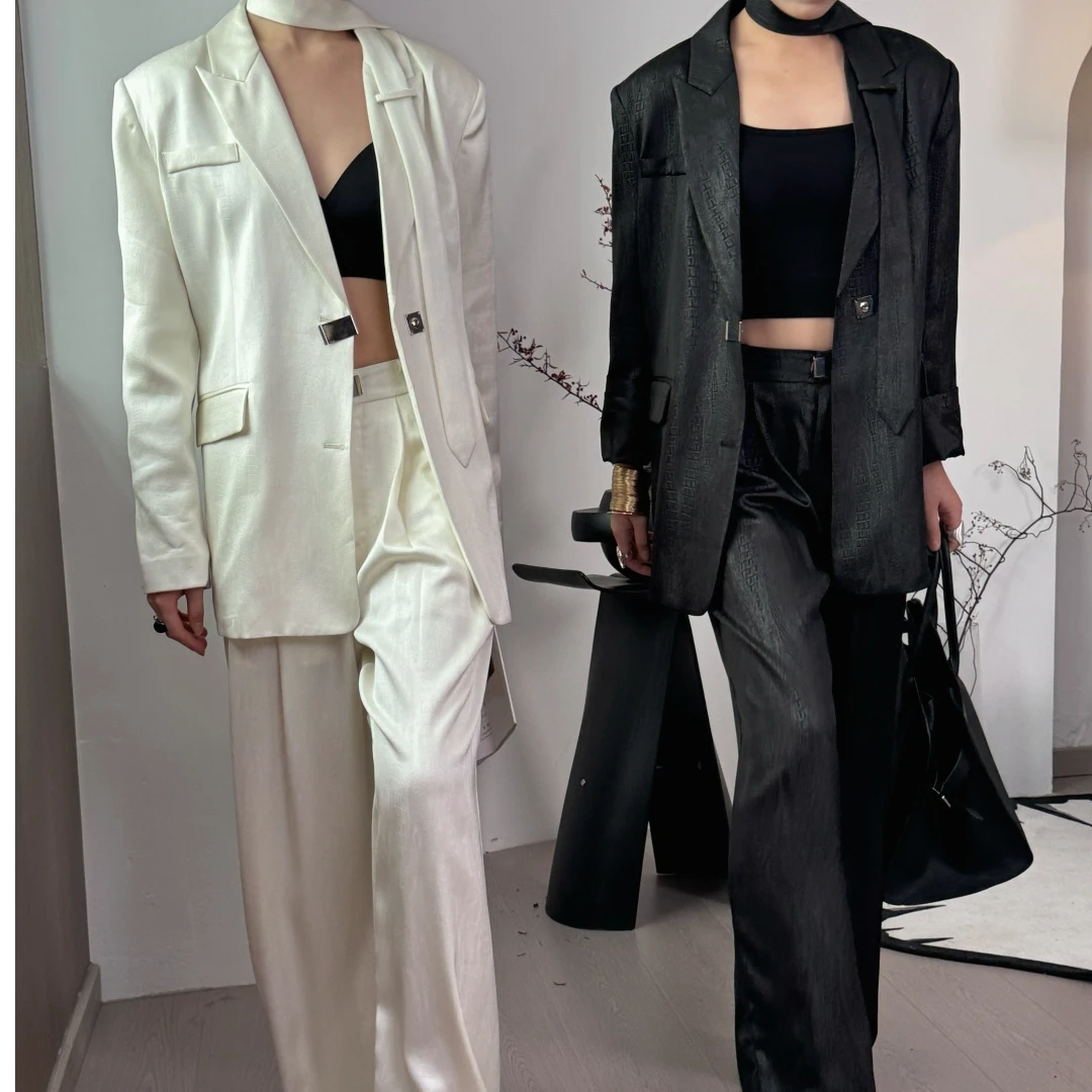 201-250-yy套装气质时尚休闲女士夏季复古宽松设计师