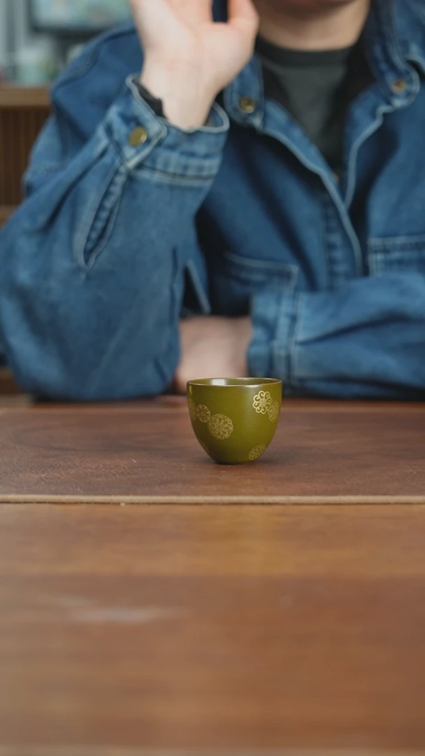【闪购商品】杯景德镇茶叶末皮球花一口杯