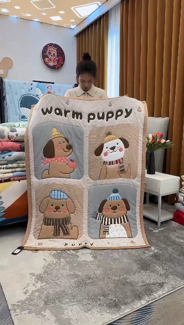 棉质花萌汪贴贴-120x150