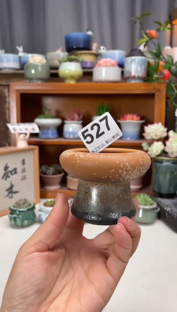 瓷片527知木小芳花盆