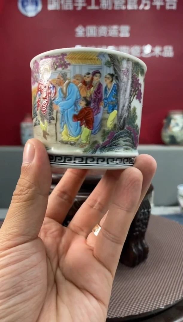 陶瓷d740景德镇瓷器一件