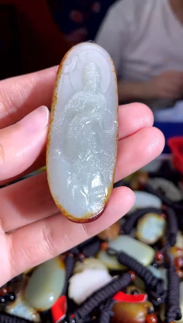 和田玉未镶嵌挂件1