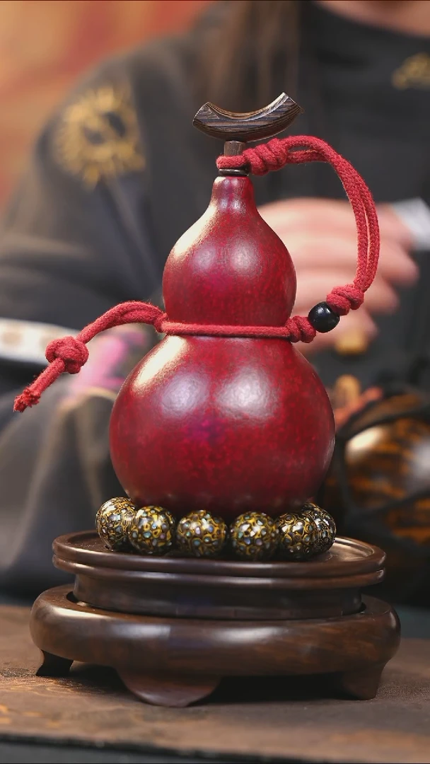 【闪购商品】YQ262大漆酒葫芦不包手串及旋转底座