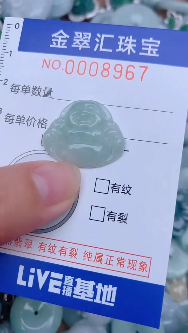 翡翠未镶嵌颈饰8967