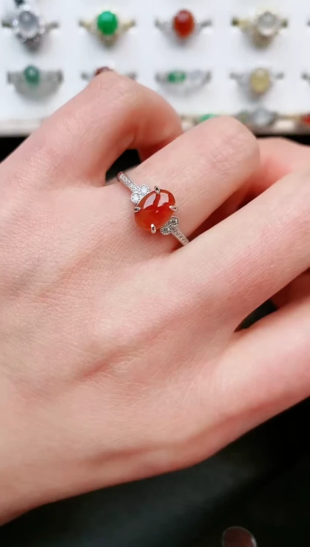 【闪购商品】翡翠戒指银S925镶嵌.....