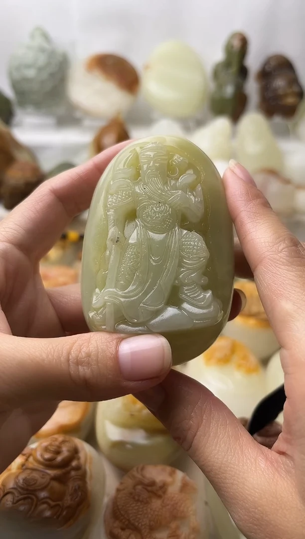 石材古青石棉纹正常不退换关公