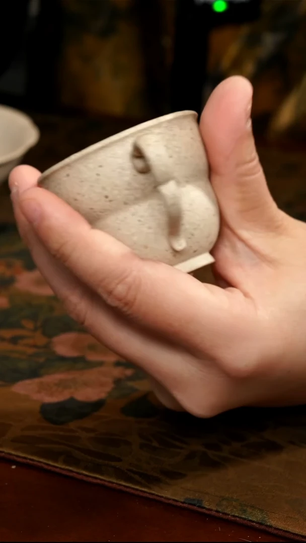 茶壶紫砂白泥葫芦手把杯